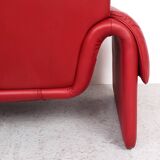 Canapé design en cuir rouge De Sede DS-2011, années 1990