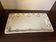 Mehun france earthenware cake dish with empire style floral frieze