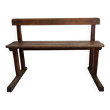 Rustic School Bench, 1950s
