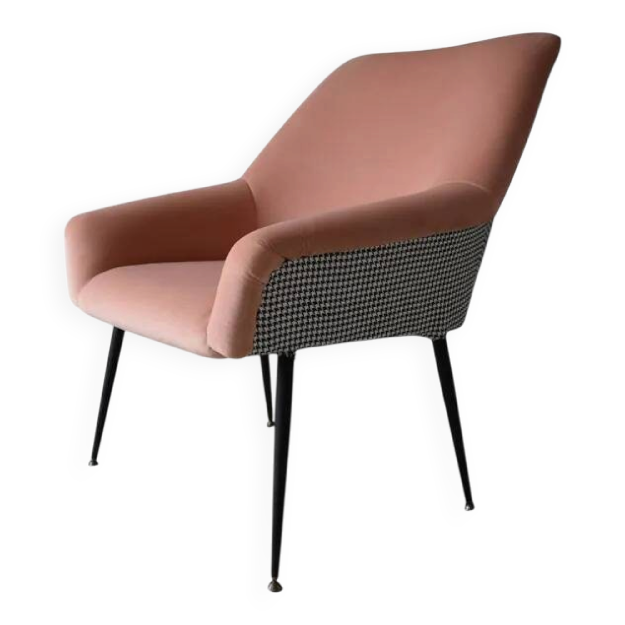 Vintage Shell armchair, 1960s, German Democratic Republic, restored