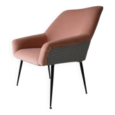 Vintage Shell armchair, 1960s, German Democratic Republic, restored