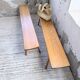 Pair of benches from the 1950s mountain furniture, pine.