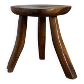 Tabouret tripode brutaliste