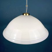 Large swirling Italian Murano glass pendant lamp, 1980s.