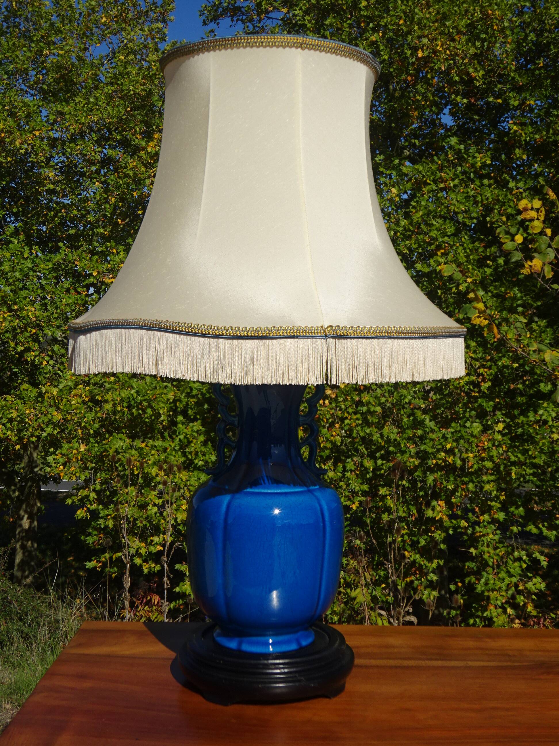 Grande lampe de salon Louis Drimmer