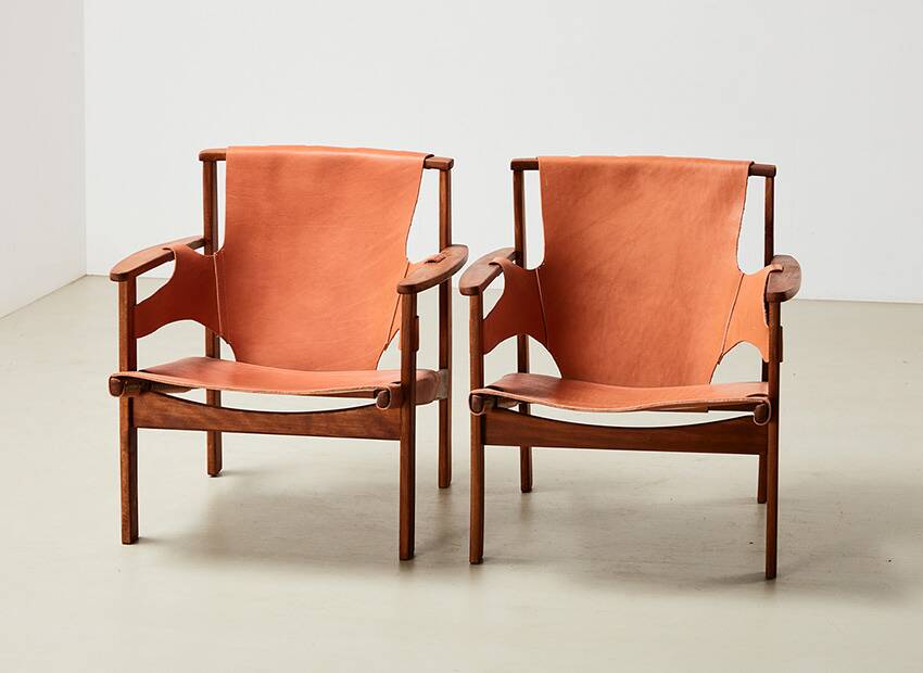 Carl-Axel Acking Pair of Trienna Lounge Chairs for Nordiska Kompaniet 1957