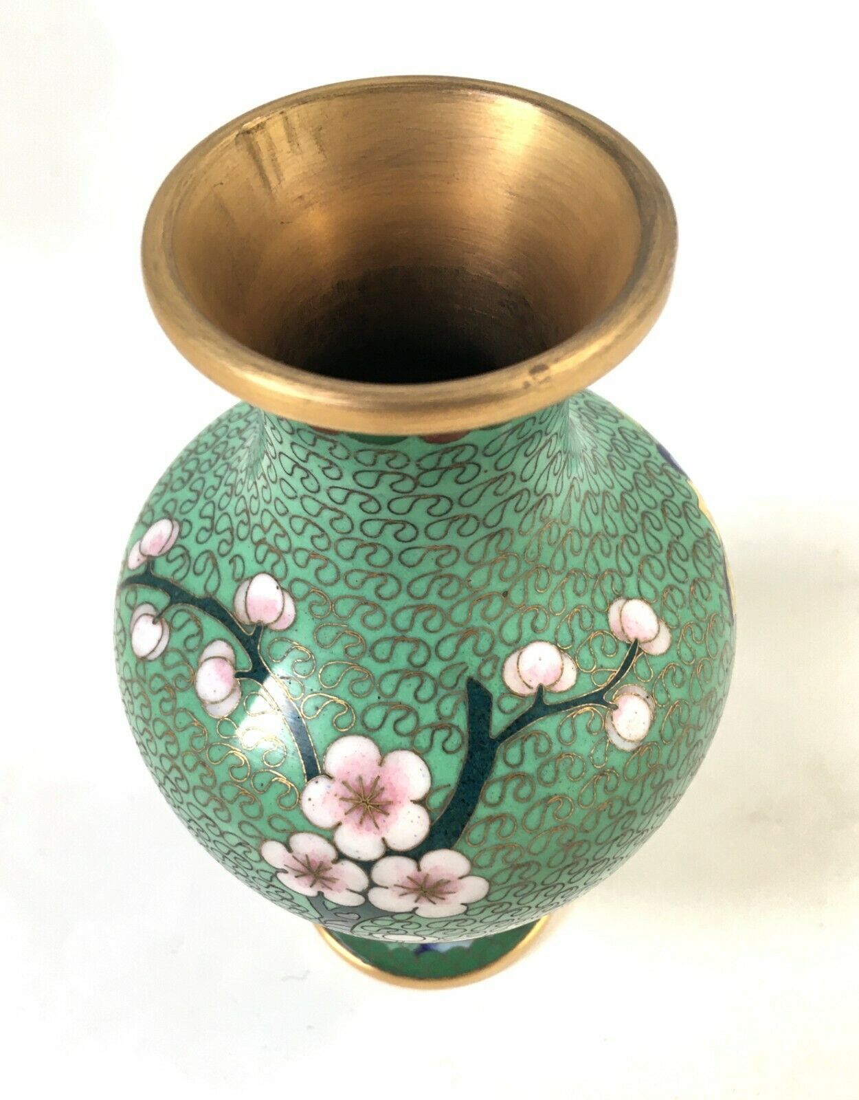 Vase partitioned China antique floral decoration
