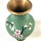 Vase partitioned China antique floral decoration