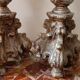 Paire de chandeliers anciens, Italie XVIIIe siècle