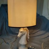 1970s ceramic horse lamp