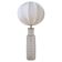 Rare mid-century modern crystal drop table lamp by Orrefors, designed by Carl Fagerlund.