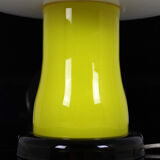 Glass mushroom table lamp from VEB Görlitz, 1970
