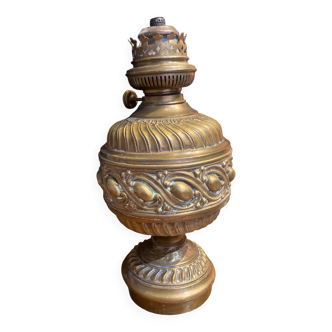 Brass oil lamp