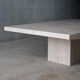 Vintage travertine coffee table, 80s