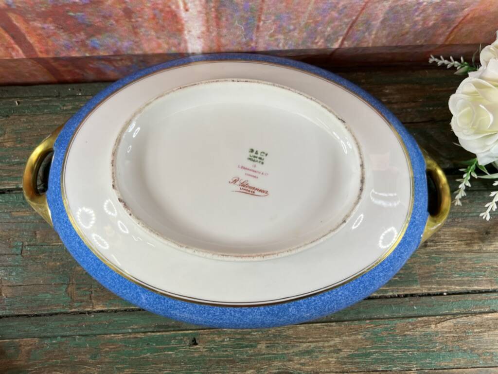 Vegetable tureen in Limoges porcelain Bernardaud