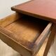 Small bedside table, nightstand, two-top ash plant stand with discreet drawer