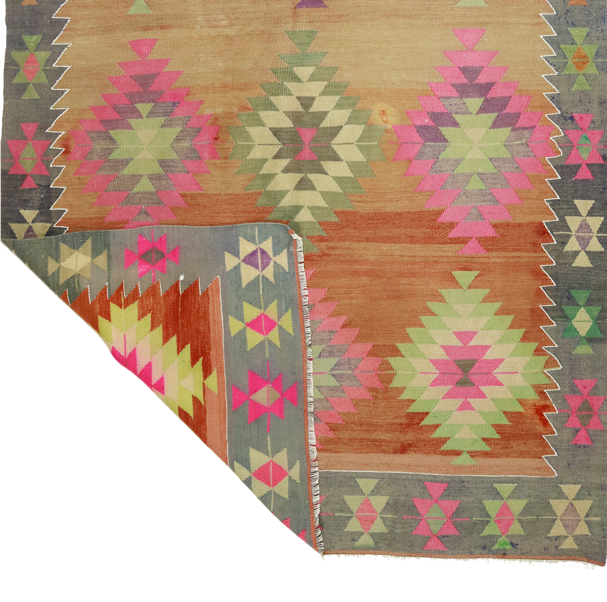 Anatolian handmade kilim rug 300 cm x 195 cm