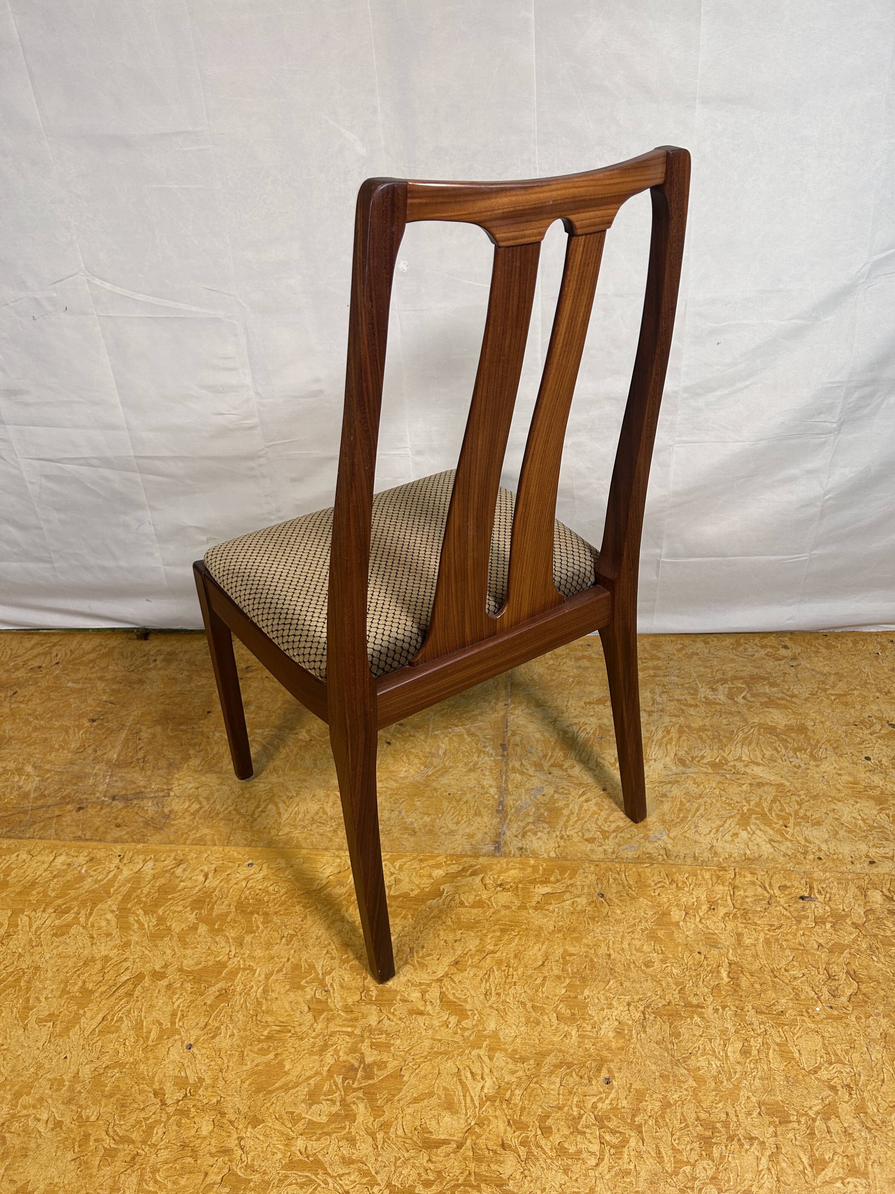 Set of 10 Mid-Century Retro Vintage Teak Afromosia Dining Chairs by Nathan