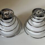 Pair of space age wall lights by Delmas from the 70s