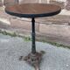 Metal terrace pedestal table garden bistro art deco paris, 60s