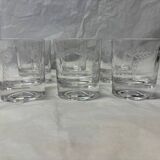 Set of 6 engraved whiskey glasses