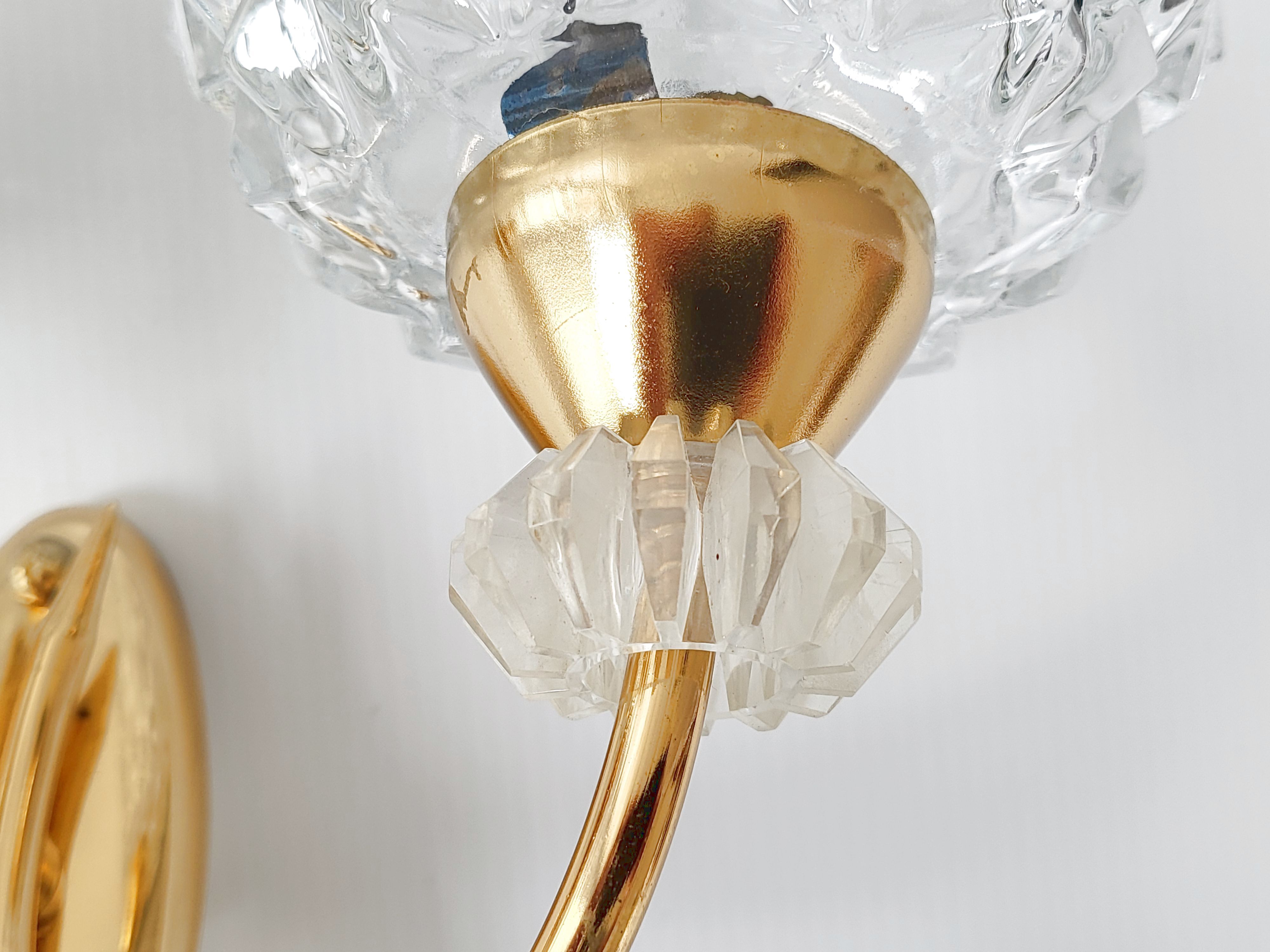 Pair of vintage 1950 wall lamps