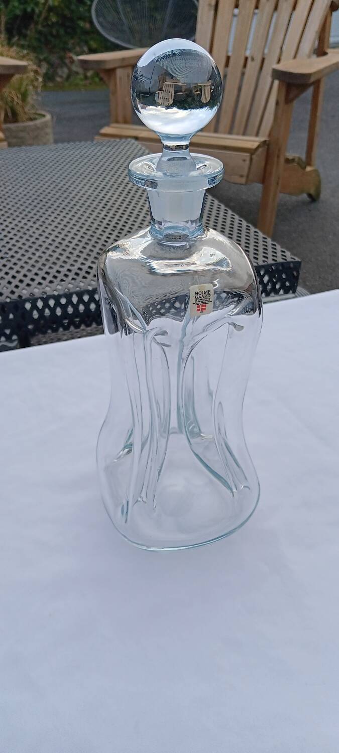 Carafe kastrup glas kluk kluk - jacob e.bang - holmegaard danemark mod