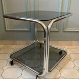 Table basse à double niveau des années 1970