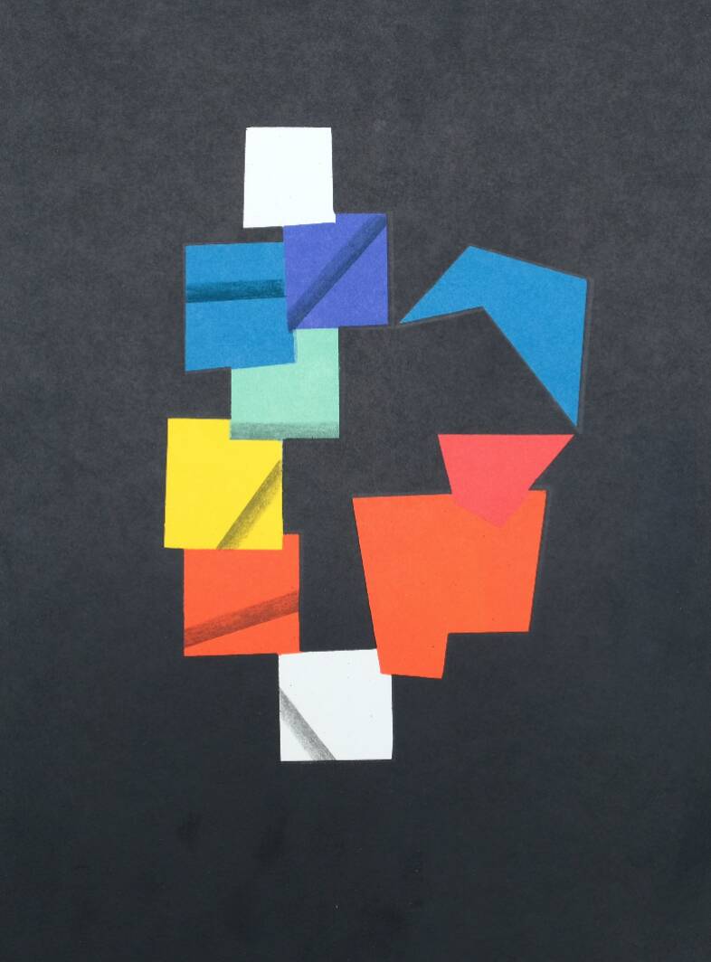 Yaacov agam: transformable work momentarily frozen - original lithograph