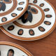 Set of 4 dessert plates Boch La Louvière model Kimono.