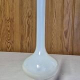White opaline glass soliflore vase 26 cm white opaline