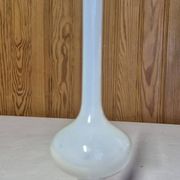 Vase soliflore en verre opalin blanc  26 cm opaline blanche
