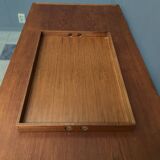 Large Teak coffee table with serving tray 1970s EMC Mobler Denmark