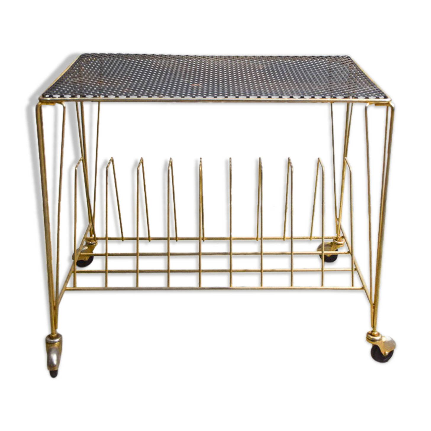 Vintage vinyl holder table 1970'