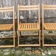 Lot de 6 chaises pliantes en bois
