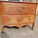 Commode coffre d'époque Louis XVI Louis XV en noyer du 18e siècle