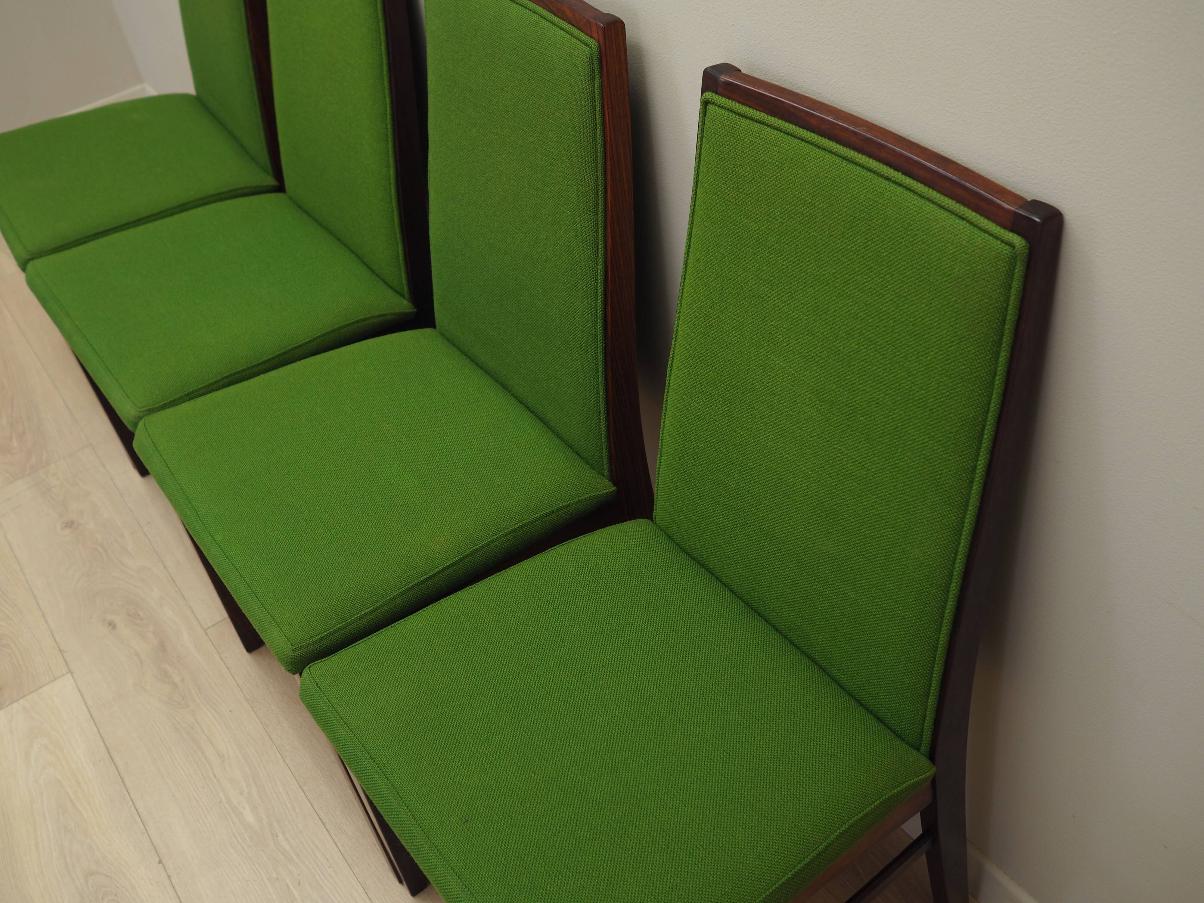 Set of four rosewood chairs, Danish design, 1970s, manufacturer: Dyrlund