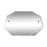 Serious beveled octagonal mirror 51x39cm