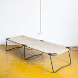 Folding camp bed of the french army, years 60