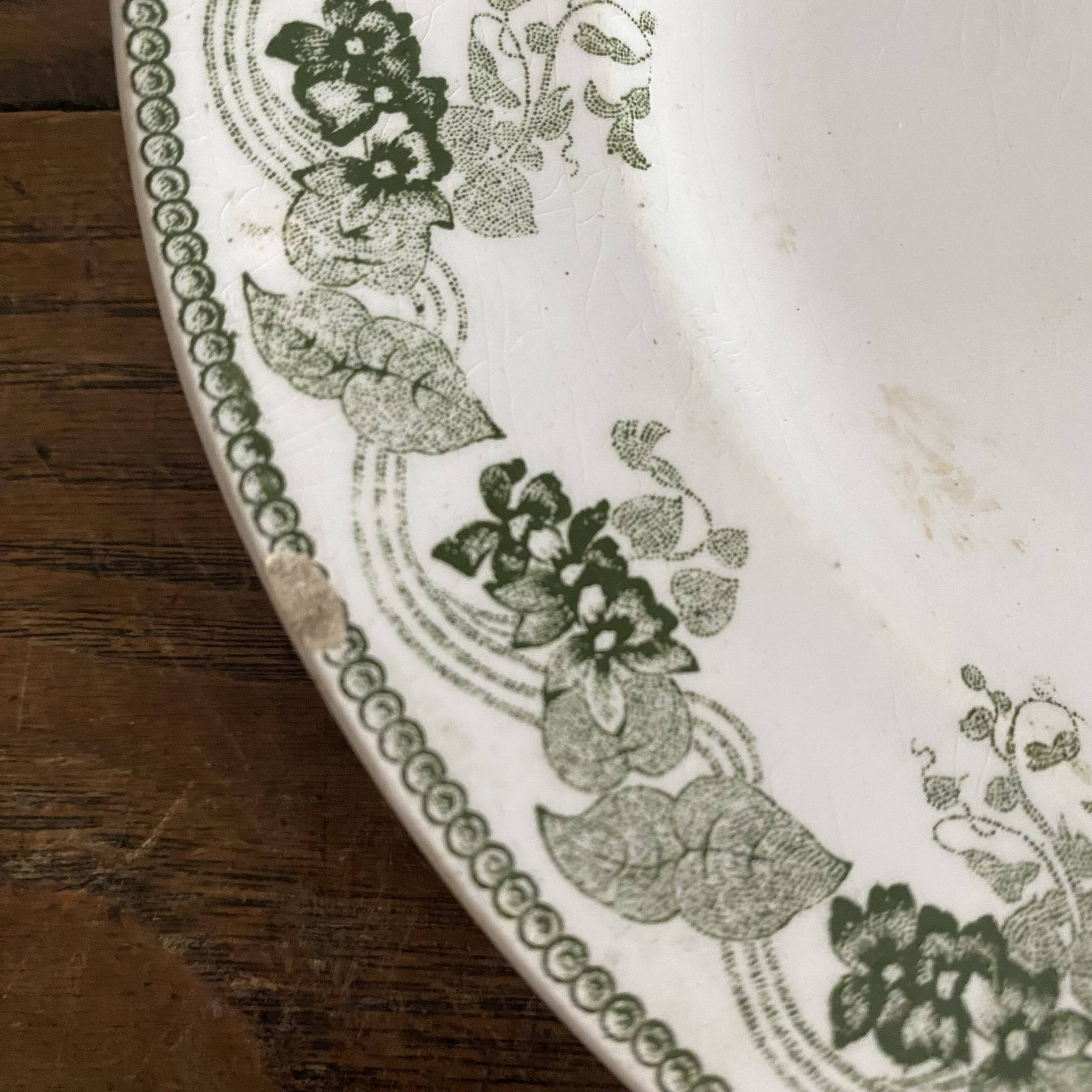 Iron earth dessert plates Moulins des loups Violetta