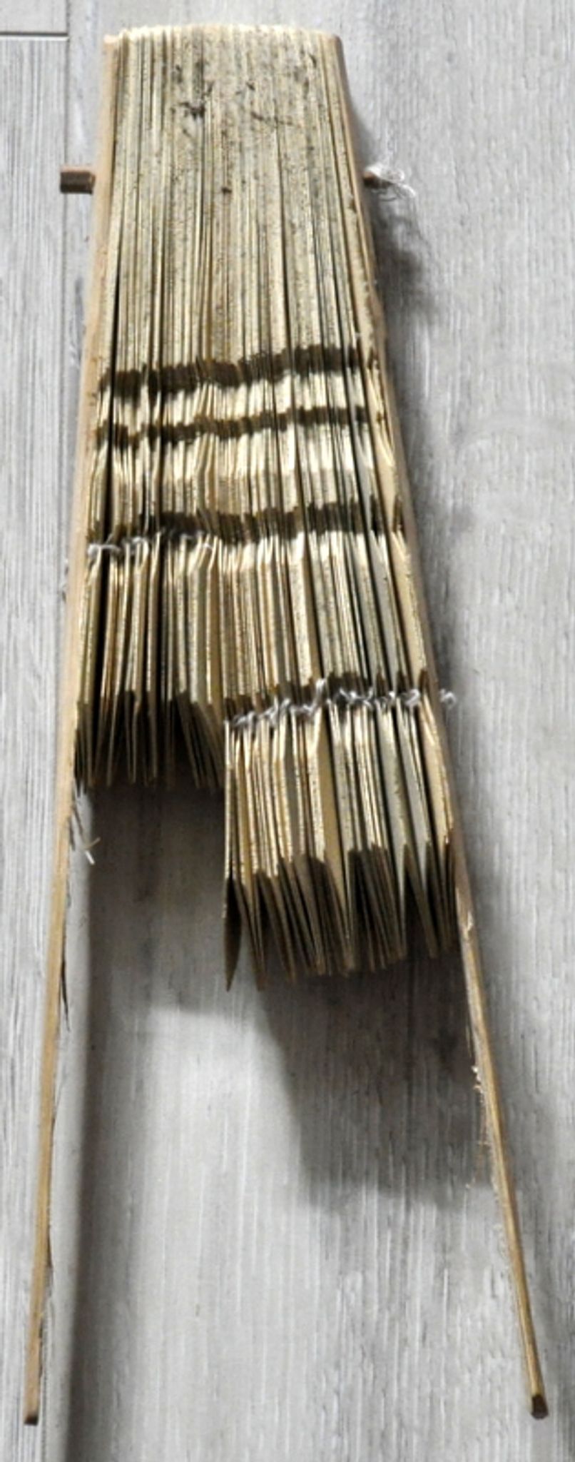 Eventail of handcrafted on the island of Sao Tomé. Material: bamboo