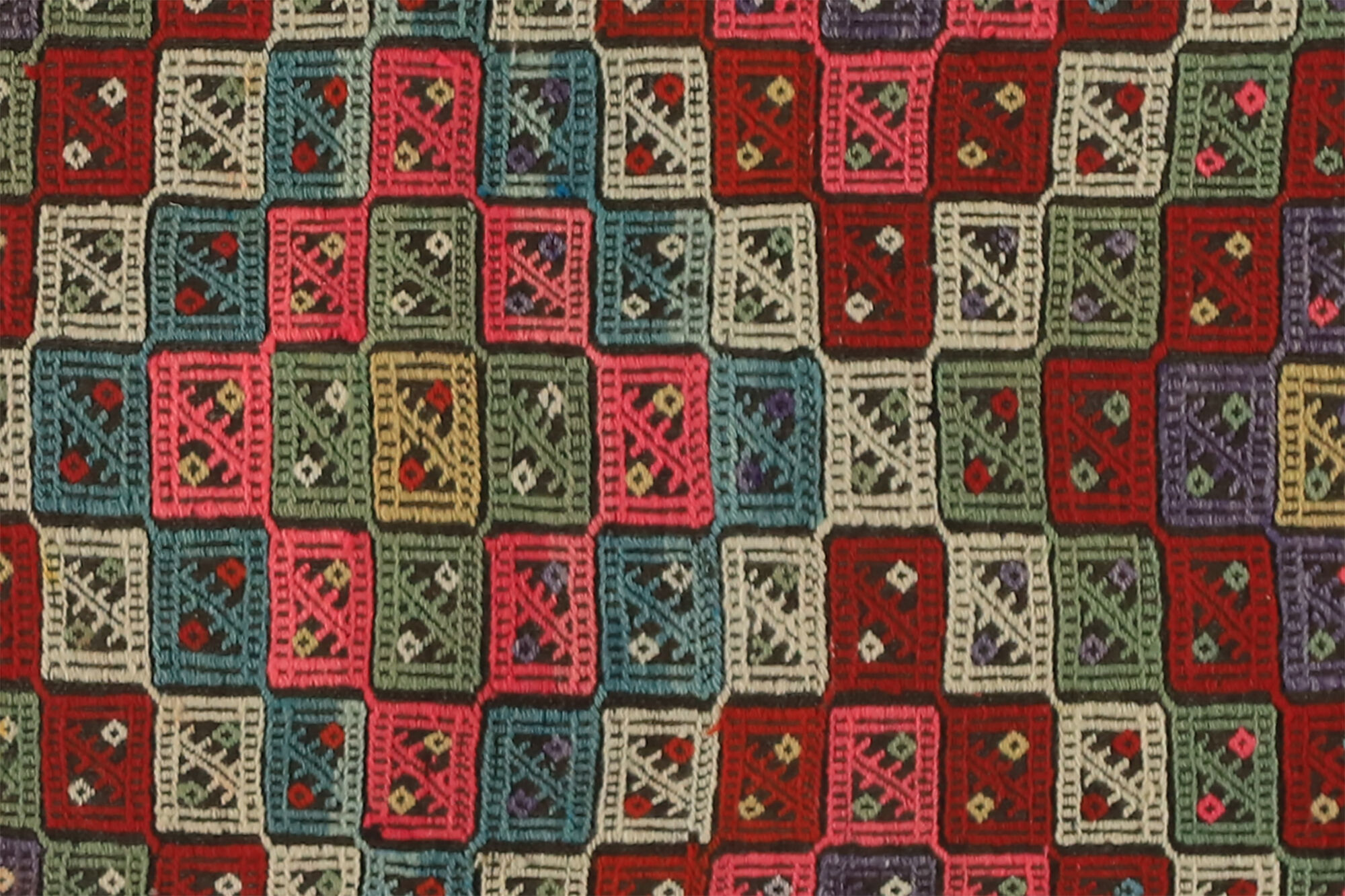 Tapis kilim artisanal anatolien 260 cm x 83 cm