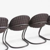 6x Vintage Pascale Dining chairs by Gastone Rinaldi for Thema Italy 1970s