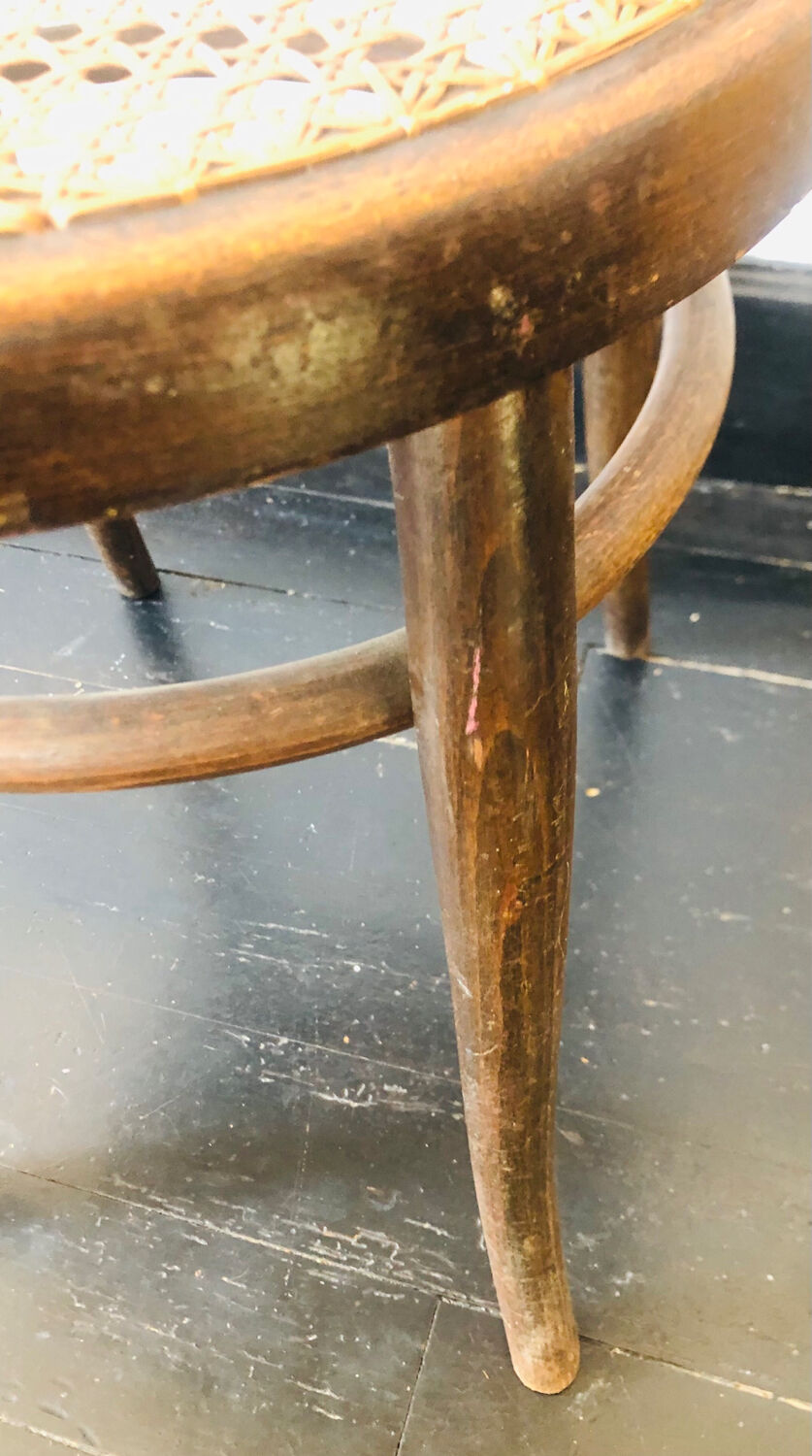 Pair of bistro chairs signed Thonet