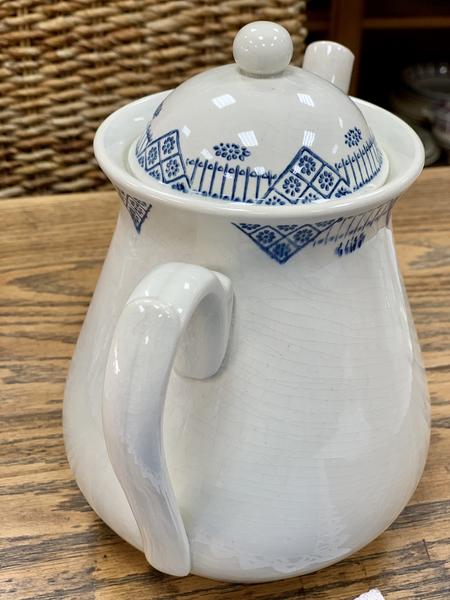 Iron earthenware teapot Gien service Fontenay