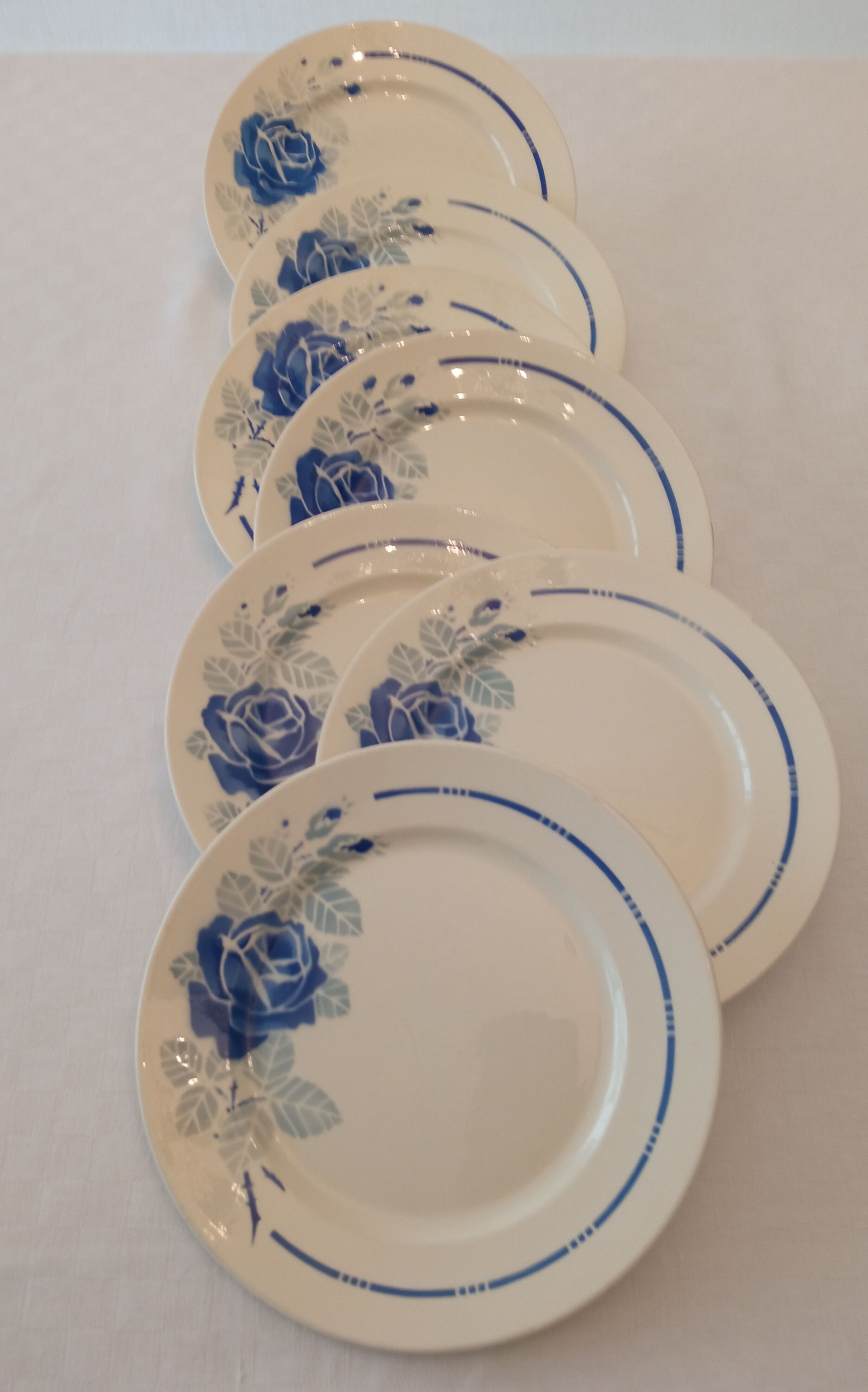 Flat plates in Badonviller earthenware