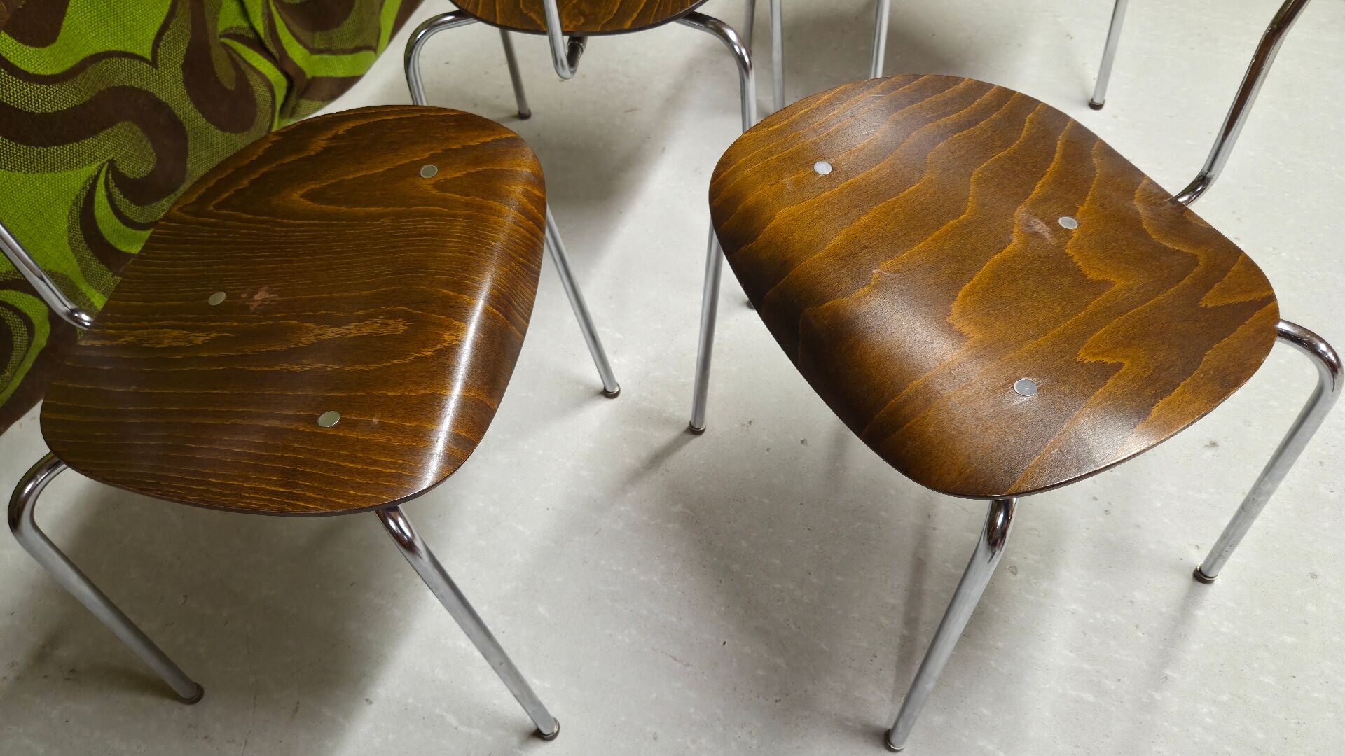 Set of four Se 68 chairs by Egon Eiermann for Wilde+Spieth.