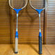 Paire Raquette Ancienne Badminton Bois Vintage