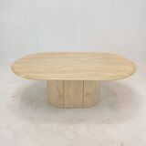Italian Travertine Coffee Table, 1980's