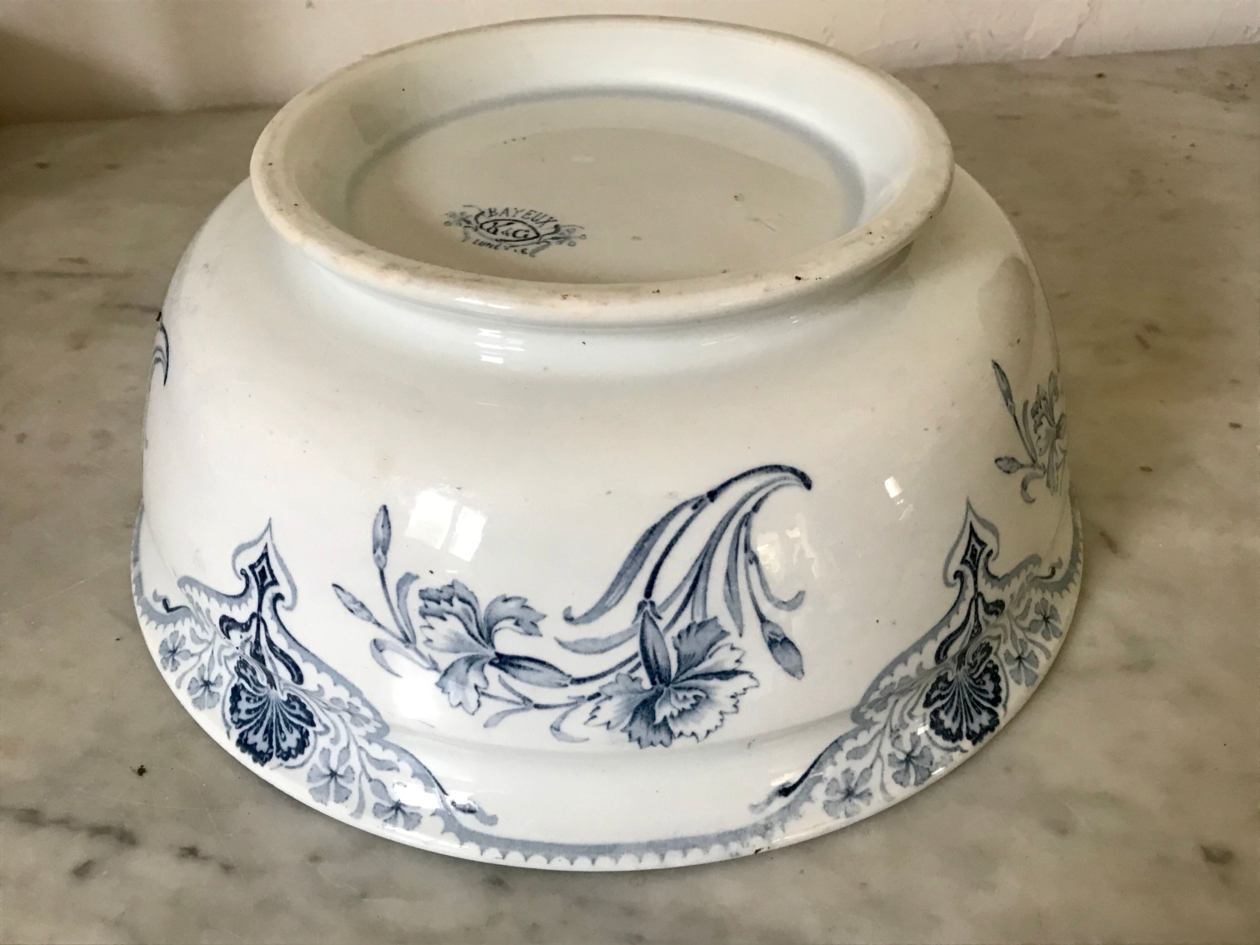 Salad bowl Lunéville Art Nouveau